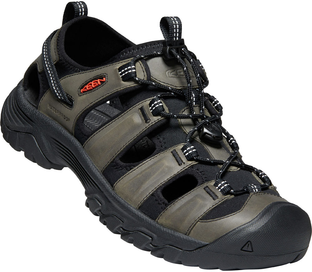 ターギースリーサンダルメンズ Grey Black Targhee Sandal サンダル アウトドア トラベル 軽量 コンパクト ビーチ フェス ハイキングサンダル 山とアウトドア専門店 ロッジ